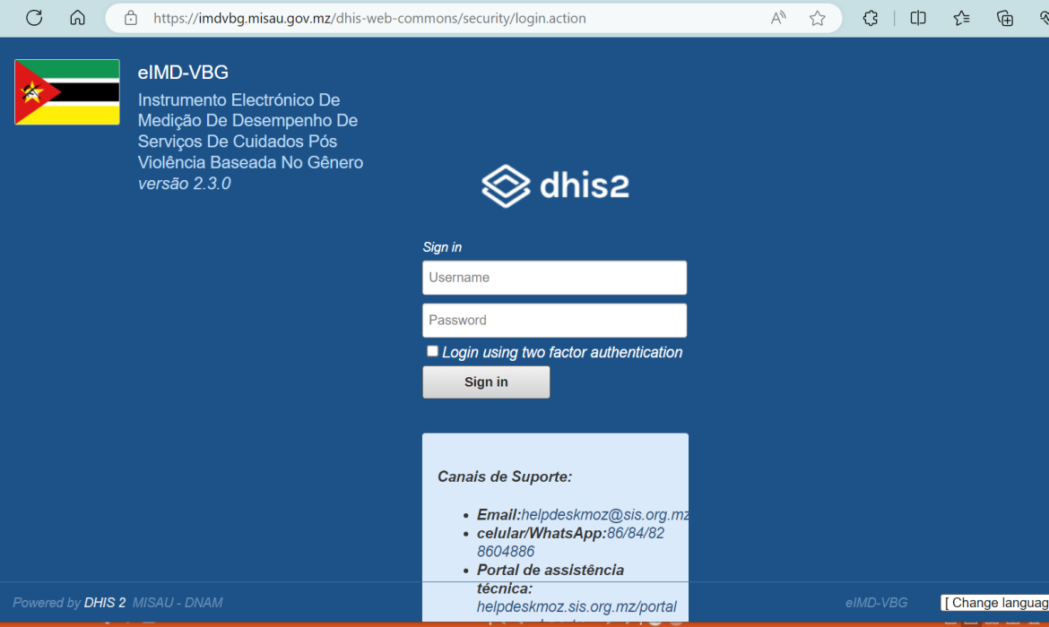 INSTRUMENTO ELECTRÓNICO DE MEDIÇÃO DE DESEMPENHO DE SERVIÇOS DE CUIDADOS PÓS VBG